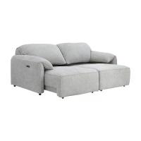 ราคา INDEX LIVING MALL โซฟาผ้าปรับนอนไฟฟ้า 2 ที่นั่ง รุ่นเบเวอร์ลี่ - สีเทา (1731032858344851512)