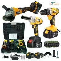 ราคา (แพ็ค3 ) MOLITA สว่านไร้สาย 3 ระบบ 298V +บล็อกแบตเตอรี่ 298V+เครื่องเจียร์ไร้สาย 298V แบตเตอรี่ 2 ก้อน บล็อกไฟฟ้า บล็อกไร้สาย สว่านแบต สว่านกระแทก เครื่องเจียร์ไฟฟ้า 4 นิ้ว รองรั (1729930041507351020)