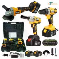 ราคา (แพ็ค3 ) MOLITA สว่านไร้สาย 3 ระบบ 298V +บล็อกแบตเตอรี่ 298V+เครื่องเจียร์ไร้สาย 298V แบตเตอรี่ 2 ก้อน บล็อกไฟฟ้า บล็อกไร้สาย สว่านแบต สว่านกระแทก เครื่องเจียร์ไฟฟ้า 4 นิ้ว รองรั (1729938292836567996)