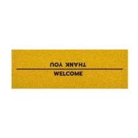 ราคา 【COD】 [ MT04-00000118 ] พรมดักฝุ่น พรมเช็ดเท้า ลาย welcome thank you สีเหลือง ขนาด 40x120 ซม (1732640263562429569)