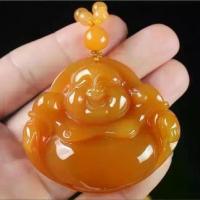 ราคา สร้อยคอหยก, จี้ไขมันหมูพระพุทธรูป Maitreya, พระพุทธรูปหยกสีเหลืองธรรมชาติ, การออกแบบเมล็ดน้ำแข็ง, สำหรับผู้หญิง, พร้อมพระพุทธรูปหัวเราะ, จี้วิญญาณไขมัน, สีเหลือง, เหมาะสำหรับผู้ชาย (173228446583786855