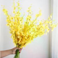 ราคา ดอกไม้กล้วยไม้ประดิษฐ์ สีเหลือง ขนาดใหญ่ เหมาะสำหรับงานแต่งงาน (1733175385663309222)