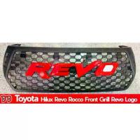 ราคา PR กระจังหน้ารถ TOYOTA REVO ROCCO สีแดง แบบมีไฟ LED 4 จุดแสงขาว (1734159763040011338)