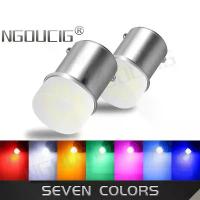 ราคา NGOUCIG [COD] หลอดไฟ LED แบบสโตรบ 2 ชิ้น สำหรับรถยนต์และรถบรรทุก ใช้ได้ทั้ง 12V และ 24V ขั้วหลอด BA15S/BAY15D มาตรฐาน 1156 สีแดง รุ่น 1157 กำลังไฟ 21W (P21/5W) เหมาะสำหรับไฟเบรก ไฟกระดิ่ง และไฟหาง (17