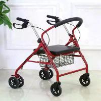 ราคา [7.7] Rollator 3in1 สีแดง(วีลแชร์+โรลาเตอร์) รถเข็นหัดเดิน อลูมิเนียม ล้อ8นิ้ว (เข็นเองได้มีคนเข็นให้ก็ดี) รถเข็นสามารถพับเก็บได้ง่ายต่อการพกพารถเข็นคนพิการอุปกรณ์เดินล้อช่วยในการเดินรถเข็นคนพิการ (17