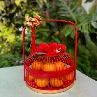 ราคา ชะลอมไม้ไผ่ ชะลอมกรงนก ขนาด 8*6 นิ้ว สีแดง พร้อมตกแต่ง (1734027849178121715)