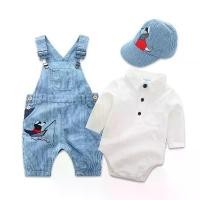 ราคา เสื้อผ้าเด็กแรกเกิด ชุดเด็กชาย เสื้อกันน็อค หมวก ชุดเด็ก 3 ชิ้น ผ้าฝ้าย ผ้าคาดปาก แขนยาว ชุดจัมพ์สูท สไตล์แฟชั่น สำหรับเด็กชาย อายุ 3 6 9 12 18 24 เดือน (1734234711245162143)