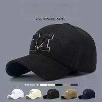 ราคา หมวกเบสบอลปักตัวอักษร M ใหม่ หมวกบังแดดกลางแจ้ง ทันสมัย อเนกประสงค์ Unisex หมวก โม่งกัน แดด โม่ง ผ้า คลุม กัน แมสกัน (1733061382047630690)