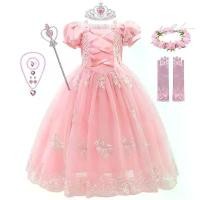ราคา [เก็บเงินปลายทาง] ชุดคอสเพลย์เจ้าหญิงออโรร่าสีชมพูสำหรับเด็กผู้หญิง แต่งตัวแฟนซีผ้าทูลล์วันคริสต์มาส ฮาโลวีน และชุดราพันเซลสำหรับวันเกิดเด็ก (1733310016086837113)
