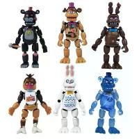 ราคา 6 ชิ้น/ชุด 2021 เกม Five Nights at Freddy's ของเล่น FNAF ตุ๊กตาแอคชั่นฟิกเกอร์ Bonnie Foxy Fazbear Bear ของเล่น Five Night พร้อมไฟสำหรับเด็ก ของขวัญคริสต์มาส (1733981215749080126)
