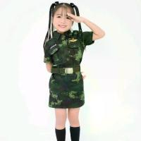 ราคา ชุด ทหารเด็กหญิง3ชิ้น เสื้อปักเครื่องหมาย+กระโปรง+เข็มขัด ชุดอาชีพในฝันเด็ก ชุดอาชีพเด็ก (1734291517021521277)