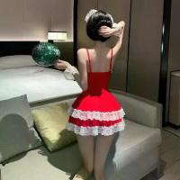 ราคา ชุดยูนิฟอร์มแม่บ้านคอส, เดรสลูกไม้เปิดไหล่, ระบาย, เข็มขัด, เดรสเค้ก, เดรสสายเดี่ยว (1733963157312341002)
