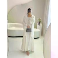 ราคา ชุดมุสลิม Kaftan 2 ชิ้น พร้อมกระโปรงเสื้อกั๊กแขนกุดและผ้าคลุมศีรษะ แฟชั่นมุสลิม เหมาะสำหรับ Ramada มินิเดรส น่ารัก ๆ เดรส ออก งาน สาว อวบ เดรสซี ทรู (1732305613020628368)