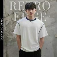 ราคา DANDY COSMO | [4สี] เสื้อยืดแต่งขอบคอกลม ทรงหลวม ใส่สบาย คูลโทน รุ่น RETRO EDGE ยืด เท่ๆ วินเทจ usa สตุ๊ดซี่ แท้ option วัยรุ่น เด็ก สเก็ต การ์ตูน มือสอง สกรีน เสื้อเอง (1733417067765335387)