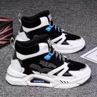 ราคา รองเท้าผ้าใบแฟชั่นทรงสูงสำหรับผู้ชาย รองเท้ากีฬาลำลองชาย เทรนด์ พื้นหนา เพิ่มความสูง พ่อ (1729829147750599491)