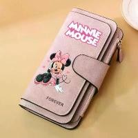 ราคา กระเป๋าสตางค์ผู้หญิงลายมิกกี้ เมาส์ และมิวนี เมาส์ แบบมีหัวเข็มขัด หนังคุณภาพเยี่ยม ความยาวปานกลาง ใส่บัตรได้ถึง 15 ใบ กระเป๋าสตางค์ผู้หญิงสไตล์คลาสสิก พร้อมซิปสำหรับผู้หญิง (1734198826571564186)