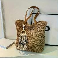 ราคา กระเป๋าถืออเนกประสงค์แบบเรียบง่าย กระเป๋าถือความจุขนาดใหญ่สีพื้น กระเป๋าสะพายไหล่สำหรับชายหาดและกิจกรรมกลางแจ้งของผู้หญิง กระเป๋า ไป มหาวิทยาลัย ผ้า ทอ มิกกี้ เมาส์ อเมซอน สตางค์ (1733890598165448467)