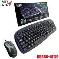 ราคา COD (2in1) USB MD-TECH (KB-888/M-179) Blackคีย์บอร์ด&เมาส์TikTok (1731729171012224207)