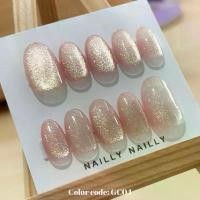 ราคา NEW เล็บPvcงานเจล ลายลูกแก้วทอง #เล็บเจล #เล็บปลอมสำเร็จรูป #เล็บปลอม (1733226766344095140)