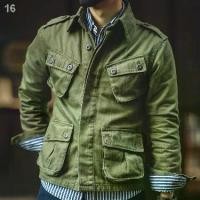 ราคา World War II U.S. Army Retro M42 แจ็คเก็ตฤดูใบไม้ผลิและฤดูใบไม้ร่วง Ami Kaji Re-enacted Multi-pocket Paratrooper เสื้อ (1733794318950499654)