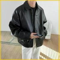 ราคา StylePop เสื้อJacket เสื้อแจ็คเก็ตหนัง สไตล์เกาหลี สีดำ PU Leather Black Jacket (1734067093002290419)