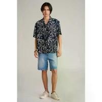 ราคา McJeans เสื้อเชิ้ต ผู้ชาย เสื้อฮาวายแขนสั้น สีกรม พิมพ์ลาย MSSZ279 (1733396409011570160)
