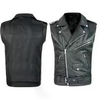 ราคา เสื้อกั๊กปกหนัง PU สำหรับผู้ชาย, แจ็คเก็ตแขนกุด, เสื้อกั๊กมอเตอร์ไซค์, แฟชั่น, สไตล์ฮิปฮอป (1732829327783266146)