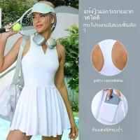 ราคา ชุดกีฬา ชุดเทนนิส กระโปรงเทนนิส และเสื้อ เหมาะสำหรับแบดมินตัน โยคะ และกิจกรรมกีฬากลางแจ้ง กระโปรงฟิตเนส. แอมป์ โช (1733093450370811737)