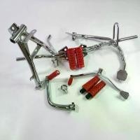 ราคา ชุดชุบ 8 ชิ้น เวฟ100s 2005 ubox เหล็กพักเท้า+ขาเบรค+ขาตั้งคู่+ขาเกียร์+ขาสตาร์ท+ยางพักเท้าหน้า/หลัง+ลูกยางสีแดง โช๊ค หน้า ตัด แกน จอด อะไหล่ แต่ง น๊อต โช๊คหลัง 110 โช้ค โ (1734163658975380826)