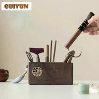 ราคา [เก็บเงินปลายทาง] ชุดเครื่องมือชงชาหกสุภาพบุรุษ วอลนัททำมือ กระปุกใส่ชา มีด ชา น้ำตาล ช้อน ชุดอุปกรณ์ชงชา อุปกรณ์ในครัวเรือน เครื่องประดับสำหรับคาเฟ่ (1733702133631452409)