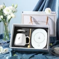 ราคา เครื่องอุ่นแก้ว พร้อมแก้ว+ฝา+ช้อน ชุดแก้วกาแฟ ชุดแก้วของขวัญ ชุดแก้วน้ำ เซ็ตแก้วอุ่นร้อน แก้วพร้อมเครื่องอุ่น (1733934413996132269)