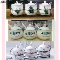 ราคา ชุดเครื่องปรุงเซรามิค+ช้อน ที่ใส่เครื่องปรุง (1733856621913408875)