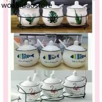 ราคา ชุดเครื่องปรุงเซรามิค+ช้อน ที่ใส่เครื่องปรุง (1734056654019463099)