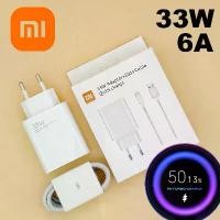 ราคา 100% ของแท้ Xiaomi 6A 33W Type C ที่ชาร์จเร็วพร้อมสาย TYPE-C ที่ชาร์จ EU ชาร์จเร็วสำหรับ Android สำหรับ Redmi Note 10 11 Pro, K20 K30 K40, Note 9 8 7 pro, Mi 11, Poco X3 F3 และอื่นๆ (17339538834617485