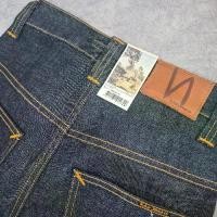 ราคา Nudie Jeans ยีนส์ขากระบอก Thin Finn ทรงกระบอกเล็กกึ่งเดฟ ยอดฮิต ผ้า Dry Twill 11.5 oz ผสมผ้ายืด 2% ปั้นเฟดได้สวย ไซส์ W27 L30 (1734361701040358744)