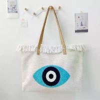 ราคา กระเป๋าโท้ทปักลาย ผ้าขนหนู วัสดุผ้าใบ สไตล์โบฮีเมียน กระเป๋าสตรี สไตล์ยุโรปและอเมริกา กระเป๋าถือข้ามพรมแดน ดีไซน์เฉพาะ (1732553446838470335)