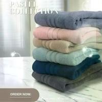 ราคา [พร้อมส่ง] ผ้าขนหนู ผ้าเช็ดตัวเกรดโรงแรม ทอเส้นด้ายคู่ cotton100% (1733404488556054146)