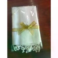 ราคา ผ้าพันคอ ผ้าคลุมไหล่ ฝ้ายทอมือลายลูกแก้ว สีขาวออฟไวท์ กว้าง 40 ซม.ยาว 190 ซม.ผูกโบว์ฟรี ซักรีดพร้อมใช้ กลิ่นสะอาด ของขวัญ ของฝาก ผ้าพันคอ (1732291155189926825)