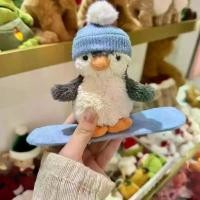 ราคา พวงกุญแจตุ๊กตาเพนกวินถั่วลิสง Jellycat ผ้าพันคอ จี้เพนกวินสเก็ตบอร์ด ของเล่นตุ๊กตาเพนกวิน ห่วงล็อก พวงกุญแจ ตุ๊กตาจี้ (1734059809822967679)