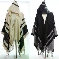 ราคา ผ้าคลุมไหล่แบบมีฮู้ด ผ้าพันคอ สไตล์ยุโรปและอเมริกาใหม่ ฤดูใบไม้ร่วงฤดูหนาว สำหรับทุกเพศ ผ้าคลุมไหล่ถักแบบมีฮู้ดเลียนแบบแคชเมียร์ (1733158238760503067)