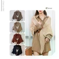 ราคา [ส่งฟรี] ผ้าคลุมไหล่ ผ้าพันคอ ผ้าถัก ผ้าโปร่งบาง ป้องกันแสงแดด กันลม ผ้าคลุมไหล่สามเหลี่ยม P-015 (1732826771390170604)