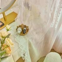 ราคา Aifish ผ้าม่าน Tulle นัวเนียลูกไม้สีชมพู 2 ชิ้น ผ้าม่านผ้าโปร่งลูกไม้อายุกาสองชั้นพร้อมกระเป๋าใส่ก้านผ้าม่าน ตกแต่งหน้าต่างสุดโรแมนติกสำหรับห้องนอนและห้องนั่งเล่น ทำจากผ้าโพลีเอส (1732502725076288654)