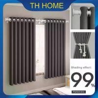 ราคา TH HOME ราคาต่ำสุด ผ้าม่านหน้าต่างกันแสง ผ้าม่าน ผ้าม่านกันแสง ผ้าม่านตาไก่ ม่านตาไก่กันความร้อนและเสียง 99%, ม่านประตู (1734184974895055964)