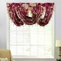 ราคา ผ้าม่าน Jacquard ขายดี ผ้าม่านโรมัน ผ้าม่านเล็กสำเร็จรูป เหมาะสำหรับห้องครัว ม่าน สั้น ตีนตุ๊กแก (1731598469463770896)