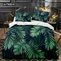 ราคา [เก็บเงินปลายทาง] ชุดผ้าปูที่นอนลายใบไม้เขตร้อนสีเขียว ใบปาล์ม ขนาดควีนและคิง ผ้าห่ม ประกอบด้วยปลอกผ้านวม โพลีเอสเตอร์ สำหรับตกแต่งห้องนอนผู้หญิงและผู้ชาย (1733479024090711657)