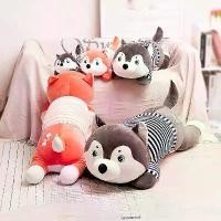 ราคา หมอนผ้าห่ม ตุ๊กตาน้องหมา ขนาดผ้าห่ม100*150 cm. ตุ๊กตาหมอน+ผ้าห่ม (1734203402161194842)