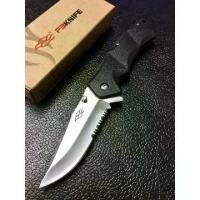 ราคา มีด (pocket knife) Ganzo G617 ของแท้ เหล็ก 440A กึงใบหยัก (half serrated) ,flipper มีดแคมป์ มีดเดินป่า EDC (1734287028858160966)