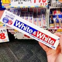ราคา COD. ญี่ปุ่นแท้ ยาสีฟัน LION White & White Toothpaste 150g ยาสีฟัน สูตรปรับฟันขาว รสมินต์สดชื่น (1731460440569776044)