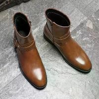 ราคา รองเท้าบูทผู้ชาย, วัสดุหนัง, รองเท้าบูท Oxford, สไตล์อังกฤษ, รองเท้าบูทเชลซีชาย, เหมาะสำหรับธุรกิจฤดูหนาว, รองเท้าผู้ชาย (1732236562113202588)