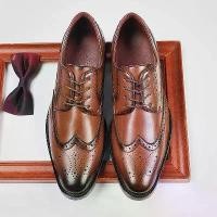 ราคา รองเท้าผู้ชาย สไตล์อังกฤษ ปลายปีก อ็อกซ์ฟอร์ด หนังวัว สไตล์โบรก รองเท้าผู้ชายคลาสสิก รองเท้าทางการประจำธุรกิจ สำหรับผู้ชาย รองเท้าผ้าใบ (1731147511248620298)